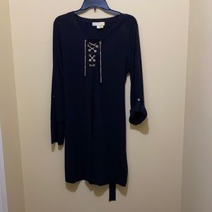 Michael Kors Black Dress w/ Gold chain